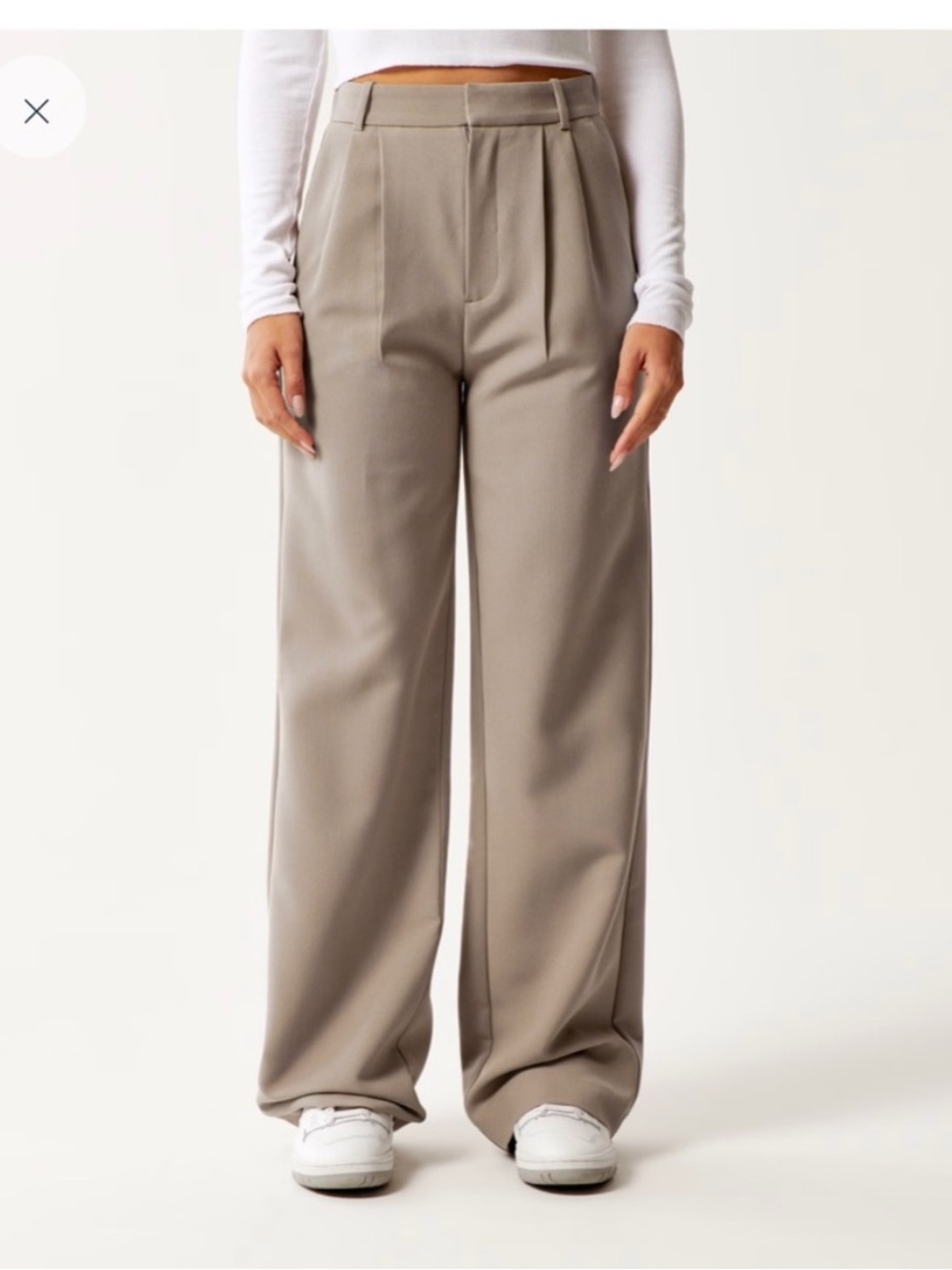 Abercrombie & Fitch Sloane Tailored Wide Leg Pant size 2 short